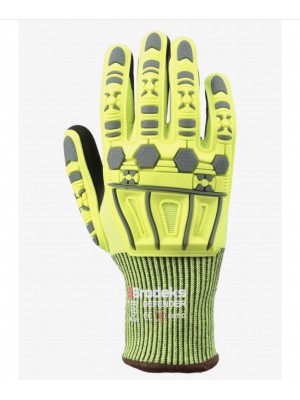 Перчатки рабочие Brodeks GC-22i, серый/черный/желтый (10)