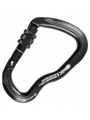 Ferrata Screw Sleeve Anod карабин с резьбовой муфтой черный (KONG)