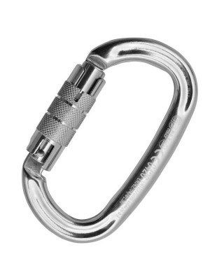 OVALONE ALU TWIST LOCK 712.P00 карабин  автомат с муфтой твист лок ПОЛИРОВАННЫЙ  (KONG)