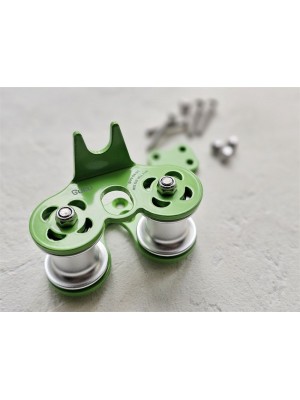 Ролик Treck для навесной переправы GURU (цвет зеленый)