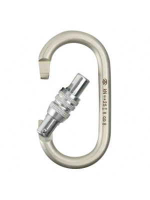 Карабин овал стальной люкс с муфтой (Keylock), ver 0237