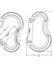 Карабин скалолазный детский с прямой защелкой (Keylock), ver 0213